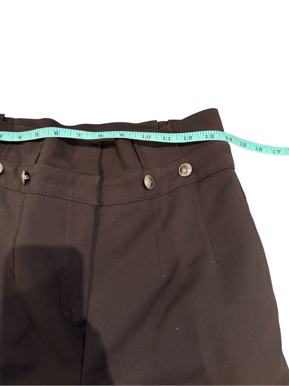 New York & Company High-Waisted Tailored Trousers in Chocolate Brown - Picture 6 of 10